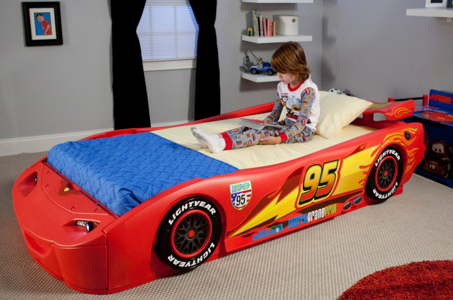 boys twin car bed